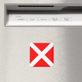 vlag van vier zeemijlmerken van het zeemijlmerk magneet (Insitu (Vaatwasser))