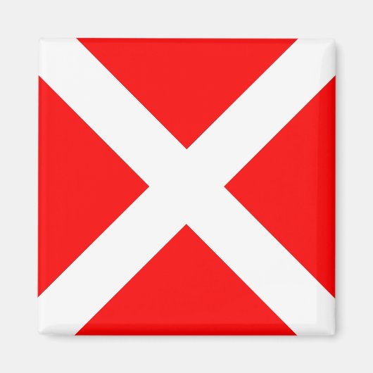 vlag van vier zeemijlmerken van het zeemijlmerk magneet (Voorkant)