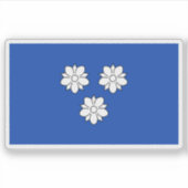 Vlag van Viersen, Duitsland Sticker (Voorkant)