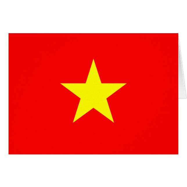 Vlag van Vietnam (Voorkant Horizontaal)