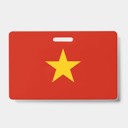 Vlag van Vietnam Badge (Voorzijde)