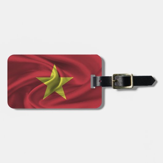 Vlag van Vietnam Bagagelabel (Voorkant horizontaal)