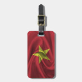 Vlag van Vietnam Bagagelabel (Voorkant verticaal)