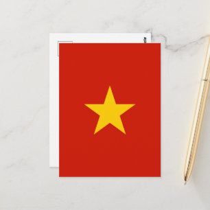 Vlag van Vietnam Briefkaart