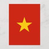 Vlag van Vietnam Briefkaart (Voorkant)