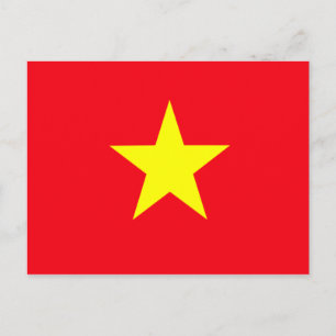 Vlag van Vietnam Briefkaart