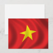 Vlag van Vietnam Briefkaart (Voorkant / Achterkant)