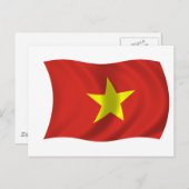 Vlag van Vietnam Briefkaart (Voorkant / Achterkant)