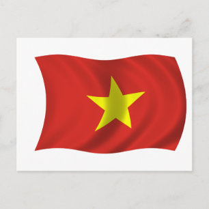 Vlag van Vietnam Briefkaart