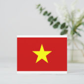 Vlag van Vietnam Briefkaart (Staand voorkant)