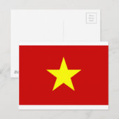 Vlag van Vietnam Briefkaart (Voorkant / Achterkant)
