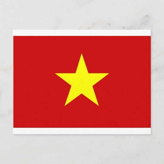 Vlag van Vietnam Briefkaart (Voorkant)