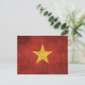  vlag van Vietnam Briefkaart (Staand voorkant)
