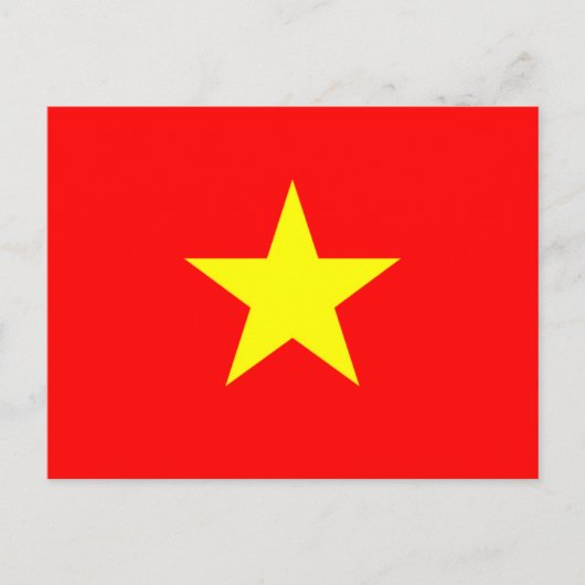 Vlag van Vietnam Briefkaart (Voorkant)