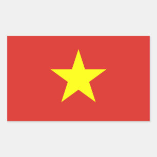 Vlag van Vietnam Decal Sticker