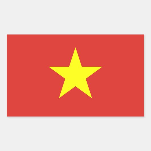 Vlag van Vietnam Decal Sticker (Voorkant)