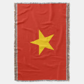 Vlag van Vietnam Deken (Voorkant Verticaal)