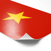 Vlag van Vietnam Foto Afdruk (Hoek)