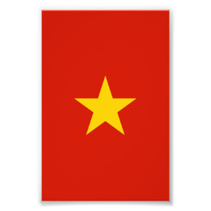 Vlag van Vietnam Foto Afdruk