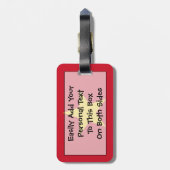 Vlag van Vietnam - Gebruiksrechtop. Bagagelabel (Achterkant verticaal)