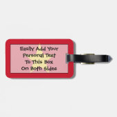 Vlag van Vietnam - Gebruiksrechtop. Bagagelabel (Achterkant horizontaal)