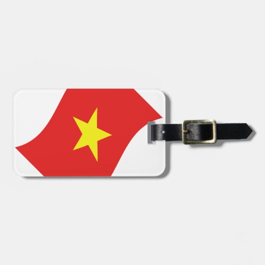 Vlag van Vietnam Golft Bagagelabel (Voorkant horizontaal)