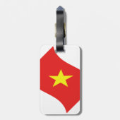 Vlag van Vietnam Golft Bagagelabel (Achterkant verticaal)