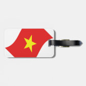 Vlag van Vietnam Golft Bagagelabel (Achterkant horizontaal)