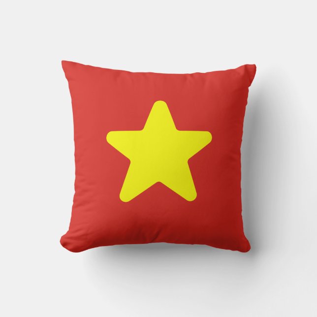 Vlag van Vietnam Kussen (Voorkant)