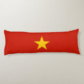 Vlag van Vietnam Lichaamskussen (Achterkant)