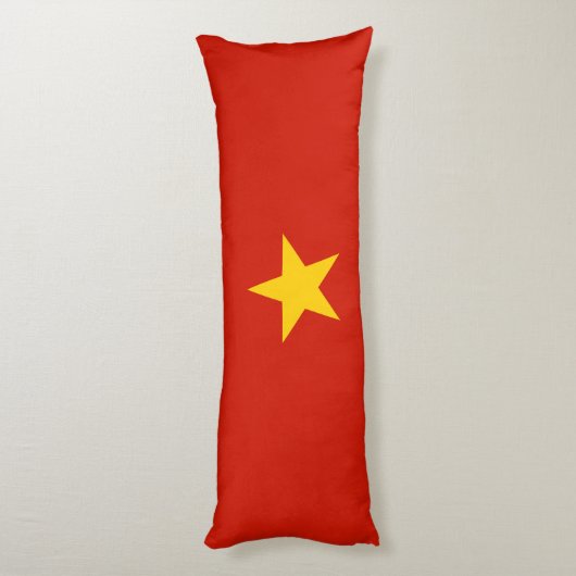 Vlag van Vietnam Lichaamskussen (Achterkant (Verticaal))