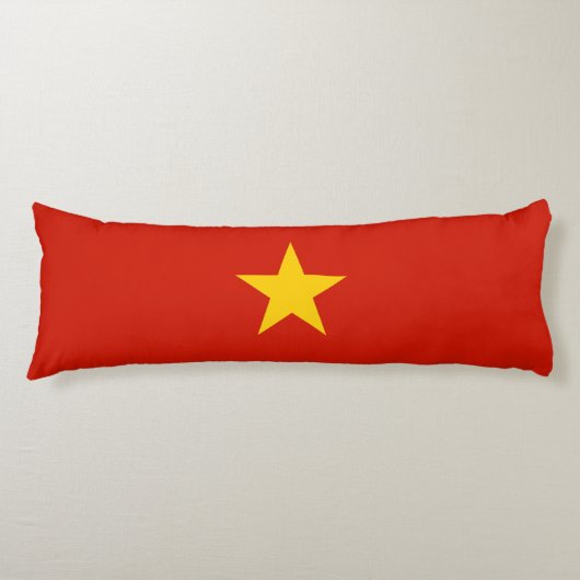 Vlag van Vietnam Lichaamskussen (Voorkant)