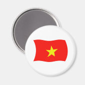 Vlag van Vietnam magneet (Voorkant / Achterkant)