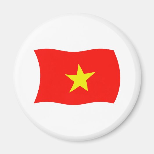 Vlag van Vietnam magneet (Voorkant)