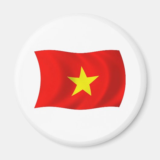 Vlag van Vietnam magneet (Voorkant)