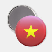 Vlag van Vietnam Magneet (Voorkant / Achterkant)
