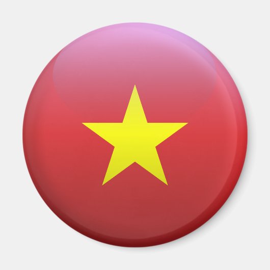 Vlag van Vietnam Magneet (Voorkant)