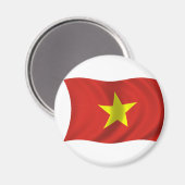 Vlag van Vietnam Magneet (Voorkant / Achterkant)