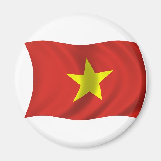 Vlag van Vietnam Magneet (Voorkant)