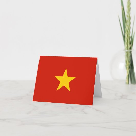 Vlag van Vietnam Notitiekaartje (Voorkant)