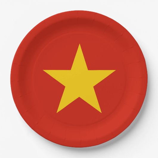 Vlag van Vietnam Papieren Bordje (Voorkant)