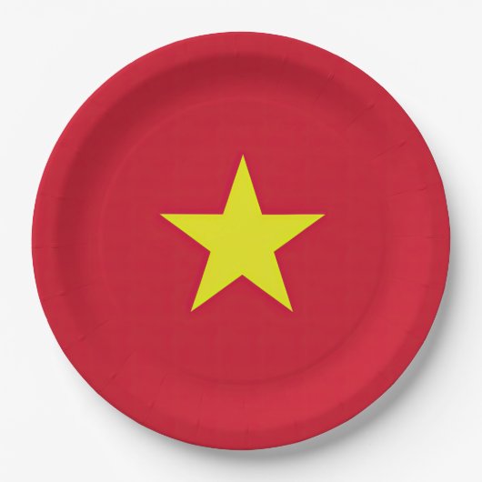 Vlag van Vietnam Papieren Bordje (Voorkant)