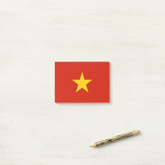 Vlag van Vietnam Post-it® Notes (Op bureau)
