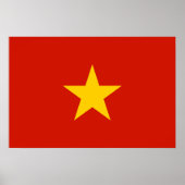 Vlag van Vietnam Poster (Voorkant)