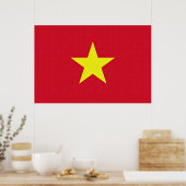 Vlag van Vietnam Poster (Keuken)