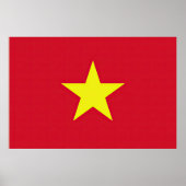 Vlag van Vietnam Poster (Voorkant)