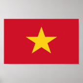 Vlag van Vietnam Poster (Voorkant)
