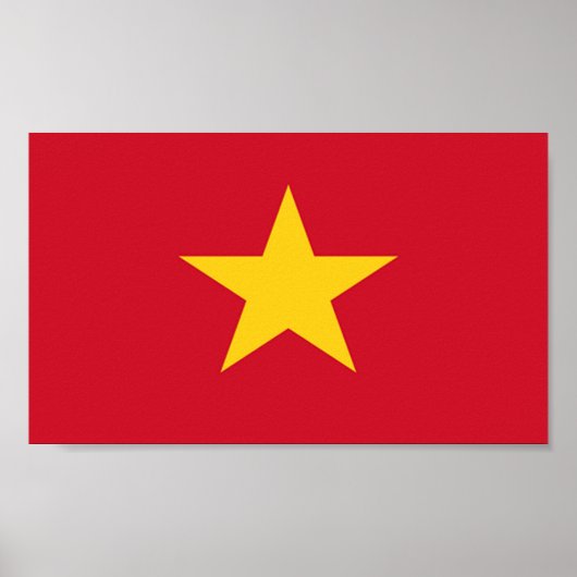 Vlag van Vietnam Poster (Voorkant)