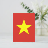 Vlag van Vietnam - Qutainc kboyt Nam Briefkaart (Staand voorkant)