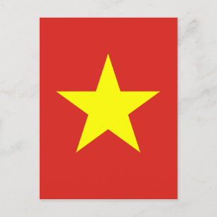 Vlag van Vietnam - Qutainc kboyt Nam Briefkaart
